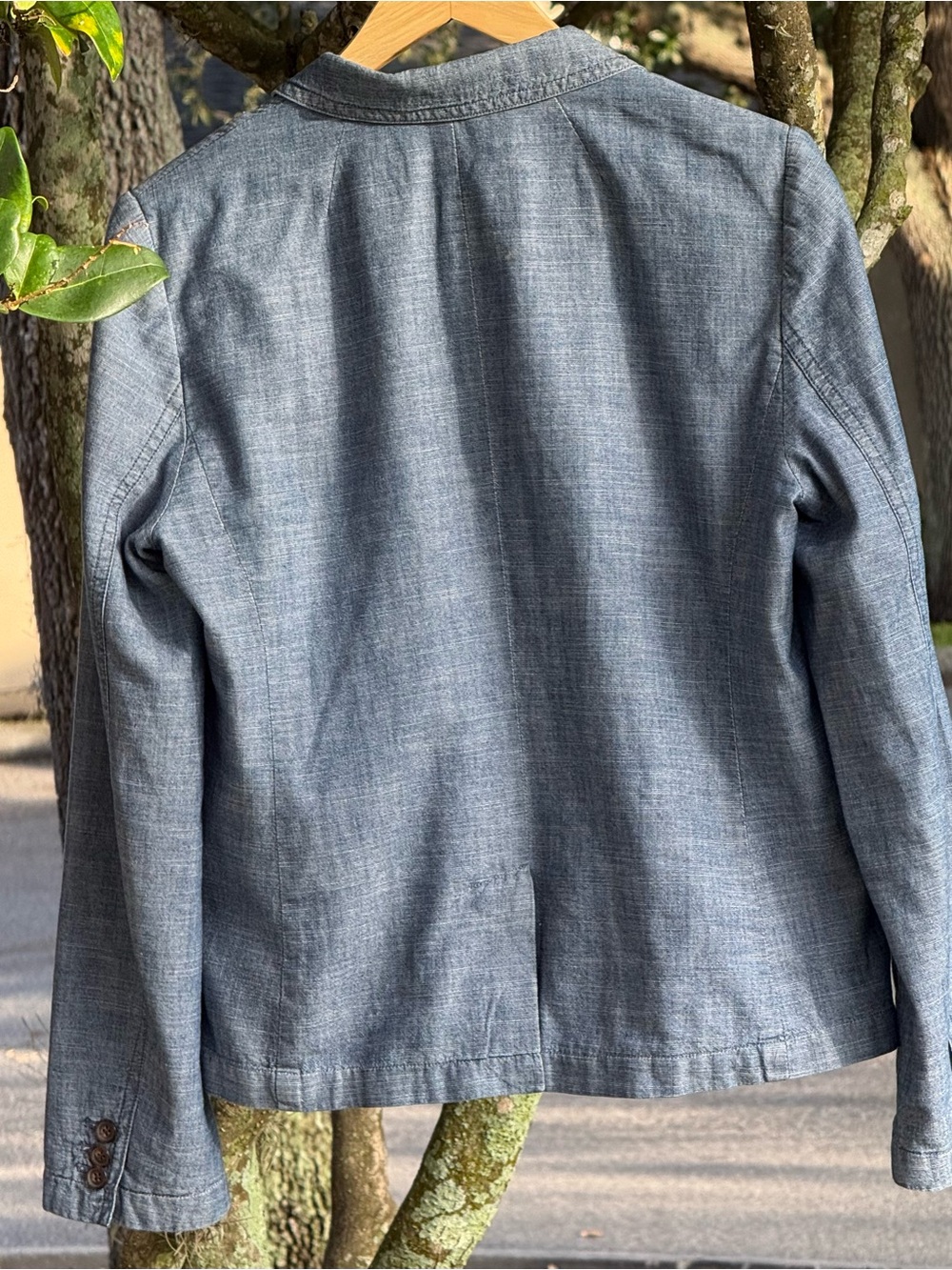 J.Crew Schoolboy Blazer Blue Chambray
Cotton Button Front Women’s Size 10 - Picture 8 of 12